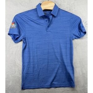 Under Armour‎ NBC Sports Logo HeatGear Polo Shirt Blue Loose Men's Size S NWT
